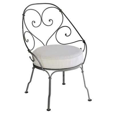 FERMOB  Fauteuil 1900 Cabriolet - 42 r&eacute;glisse - blanc gris&eacute;