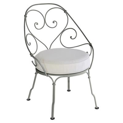 FERMOB  Fauteuil 1900 Cabriolet - 48 romarin - blanc gris&eacute;