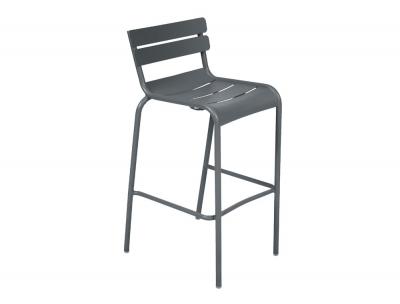 Fermob Tabouret de bar LUXEMBOURG avec dossier - 26 gris orage