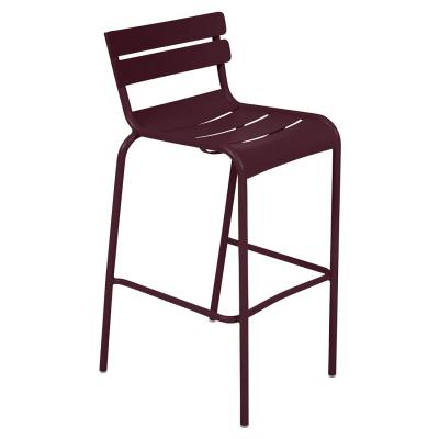 Fermob Tabouret de bar LUXEMBOURG avec dossier - B9 cerise noire