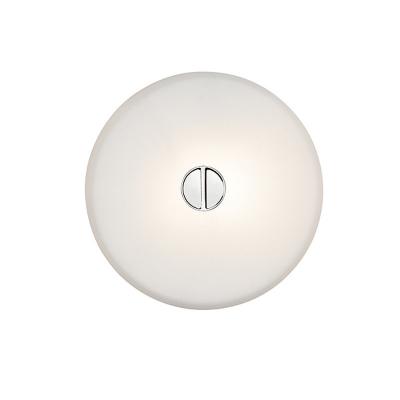 FLOS Applique Mini Button INDOOR verre blanc / Plafonnier - &Oslash; 14 cm - 