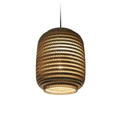 GRAYPANTS  lumi&egrave;re pendentif Ausi8 brun carton &Oslash;19x24cm