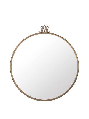 GUBI Miroir - Miroir RANDACCIO Diam 60cm x P 1,6cm Laiton Laiton, verre