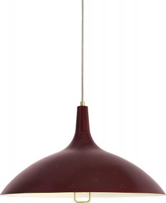GUBI  Lampe &Agrave; Suspension 1965 (Bordeaux - M&eacute;tal Et Verre)