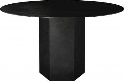 Gubi Table basse Epic - Midnight Black Steel - &Oslash;130 cm