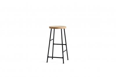 HAY Tabouret de bar Cornet - ch&ecirc;ne huil&eacute; - soft black - haut