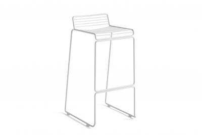 HAY Tabouret de bar Hee - Hauteur d'assise 75 cm - blanc