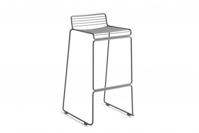 HAY Tabouret de bar Hee - gris asphalte - Hauteur d'assise 75 cm