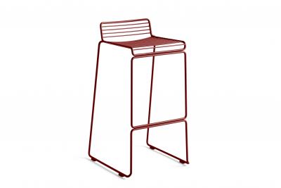 HAY Tabouret de bar Hee - Hauteur d'assise 75 cm - marron rouille