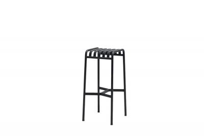 Tabouret de bar en m&eacute;tal anthracite Palissade - HAY