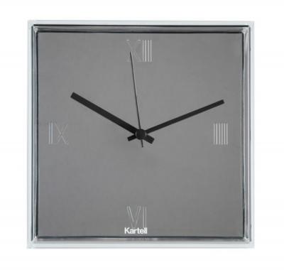 Kartell 01910XX Tic&Tac, Pendule, Chrom&egrave;, Blanc (Chrom&egrave;)