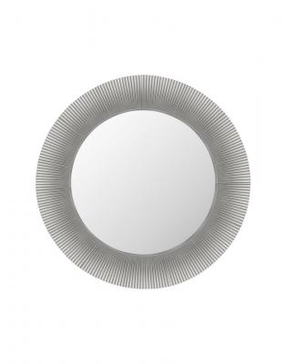 Miroir rond en m&eacute;tal gris 78 cm Saints - Kartell