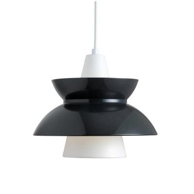 LOUIS POULSEN  - Lampe &agrave; suspension doowop, gris fonc&eacute;