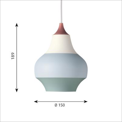 LOUIS POULSEN  - Luminaire cirque suspendu, &oslash; 150 mm, cuivre