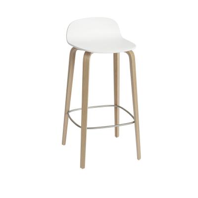 Muuto Tabouret de bar Visu - grand - ch&ecirc;ne/blanc