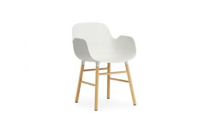 NORMANN COPENHAGEN Fauteuil Form avec structure en bois Blanc 