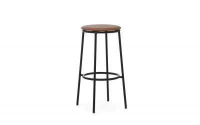 Normann Copenhagen Tabouret de bar Circa - Brandy (cuir) - 75 cm