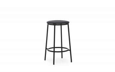 Normann Copenhagen Tabouret de bar Circa - Noir (Cuir) - 65 cm