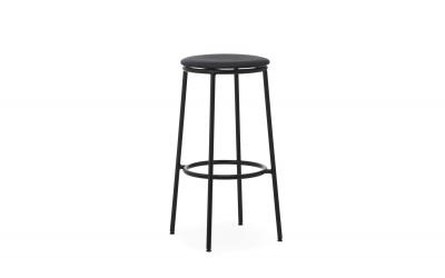 Normann Copenhagen Tabouret de bar Circa - Noir (Cuir) - 75 cm