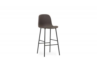 Chaise de bar en acier et pp noir 75&nbsp;cm Form - Normann Copenhagen