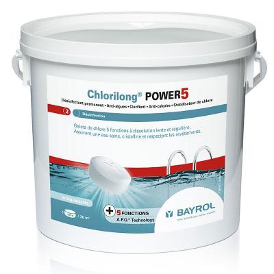 BAYROL Chlore galets Chlorilong Power 5  5 kg