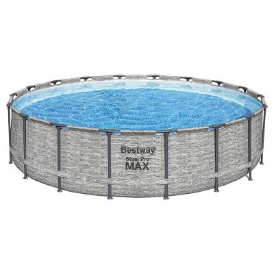 BESTWAY Piscine  Ronde Steel Pro Max Decor Pierre 5,49 x h1,22m
