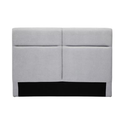 MILIBOO T&ecirc;te de lit &agrave; poser en tissu effet velours gris L164 cm CHELSEA