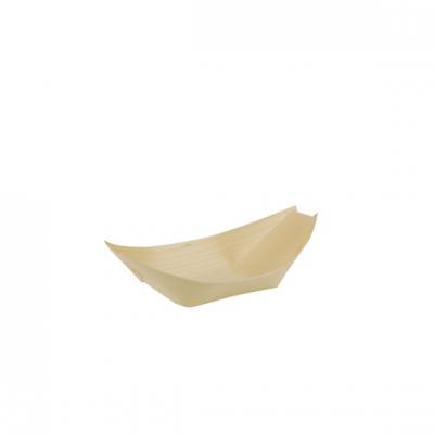 PAPSTAR   coupelle bateau &agrave; amuse-gueule ""pure"", 140 x 82 mm noir