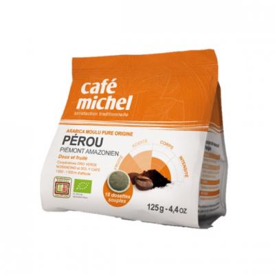 TERRA ETICA Caf&eacute; Michel Caf&eacute; Bio P&eacute;rou 18 dosettes