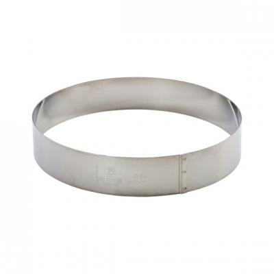 DE BUYER Cercle Inox 24 cm H 4,5 cm Collectivit Multicolore 