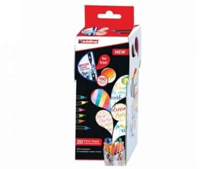  Edding Pack 20 Edding Brush Markers Multicolore