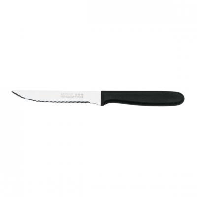 Couteau &agrave; steak manche noir - Nogent - Noir - Inox