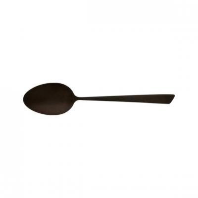 JEAN DUBOST Cuill&egrave;re De Table Monobloc Delta Black Inox (Lot De 6)