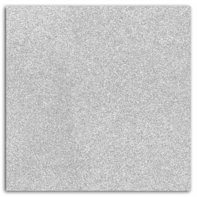 DRAEGER Papier paillet&eacute; adh&eacute;sif Mah&eacute; 30,5 x 30,5 - Argent