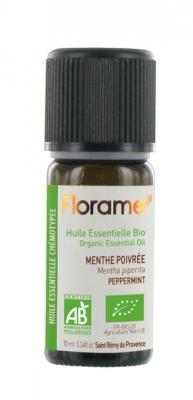 FLORAME Huile essentielle biologique Menthe Poivr&eacute;e 10ml 