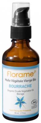 FLORAME  Huile v&eacute;g&eacute;tale vierge bio bourrache flacon pompe 50ml