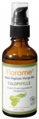 FLORAME  Huile v&eacute;g&eacute;tale vierge bio calophylle flacon pompe 50ml