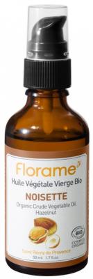 FLORAME  Huile v&eacute;g&eacute;tale vierge bio de noisette flacon pompe 50ml
