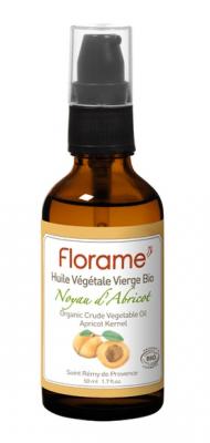 FLORAME  Huile v&eacute;g&eacute;tale vierge bio de noyau d'abricot flacon pompe 50ml
