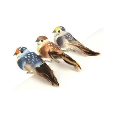 ARTEMIO  Lot de 3 Oiseaux sur Pince Multicolore 10 x 4,5 x 4&nbsp;cm