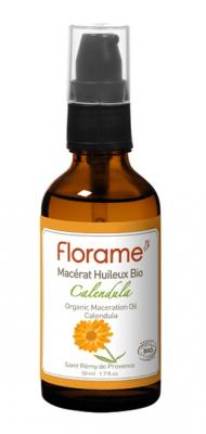 FLORAME  Mac&eacute;r&acirc;t huileux bio de calendula flacon pompe 50ml