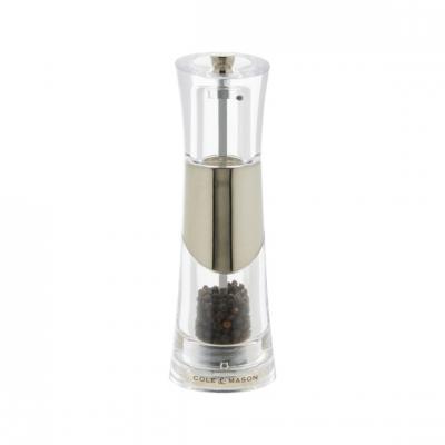 COLE & MASON Moulin Bobbi en acrylique et inox,Cole & Mason (Poivre)