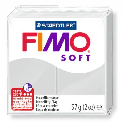 DTM LOISIRS CREATIFS P&acirc;te Fimo soft Gris Dauphin 80 - 56 gr - Fimo - couleur variant