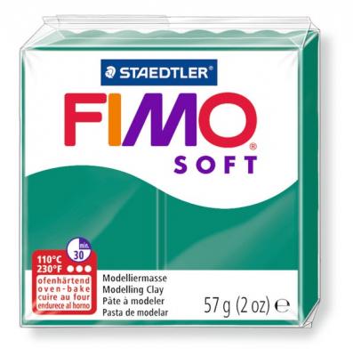DTM LOISIRS CREATIFS P&acirc;te Fimo soft Vert Emeraude 56 - 56 gr - Fimo - couleur variant