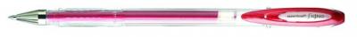 UNI BALL Stylo Roller Signo Ecriture Moyenne Rouge M&eacute;tallis&eacute; - Signo
