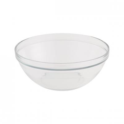 DURALEX Saladier empilable 1,59L en verre tremp&eacute; r&eacute;sistant transparent