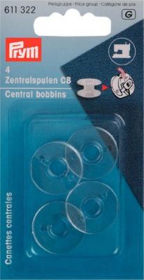 PRYM Canette en plastique pour machine &agrave; coudre - 20,5 x 11,7 mm - 4 pcs