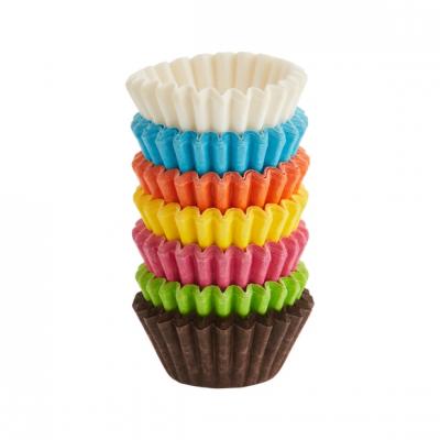 Set de 140 mini caissettes &agrave; chocolat multicolore 5cm