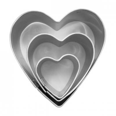 DTM Emporte pi&egrave;ce inox pour modelage Coeur x 3 -  - couleur variant