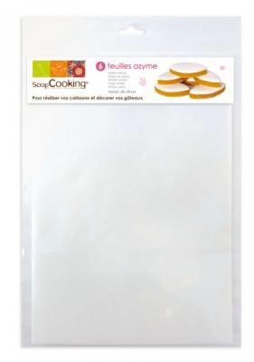 SCRAPCOOKING Feuille azyme pour calisson x 6 -  - couleur variant